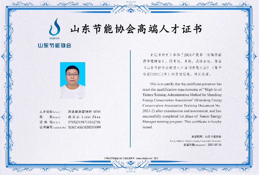 高级能源管理师 战立志