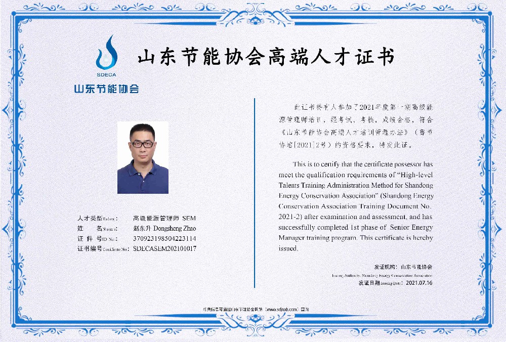 高级能源管理师 赵东升