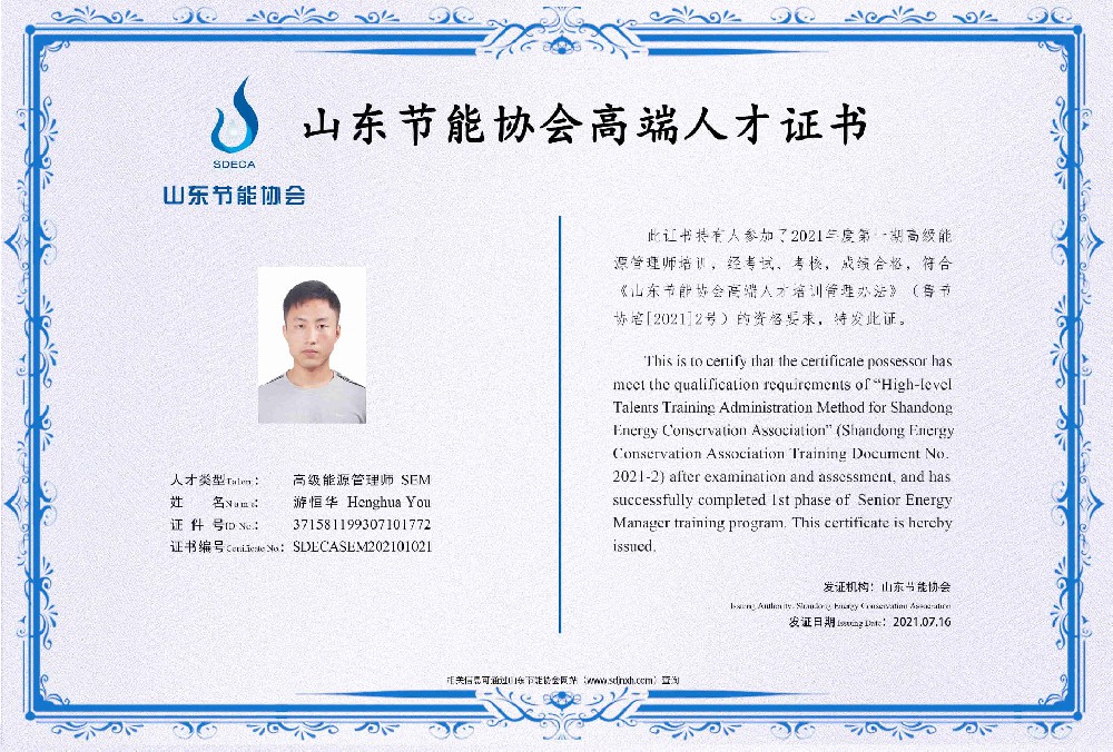 高级能源管理师 游恒华